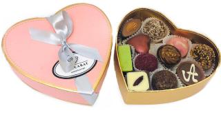 PINK HEART - шоколадный набор конфет ручной работы Бассарат